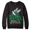 Jordan 3 WMNS “Lucky Green” DopeSkill Sweatshirt Juneteenth 1865 Graphic Streetwear - Black