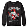 Jordan 1 High 85 Black White DopeSkill Sweatshirt Slow Burn Graphic Streetwear  - Black 