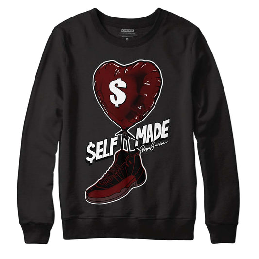 Jordan 12 x A Ma Maniére DopeSkill Sweatshirt Self Made Graphic Streetwear - Black 