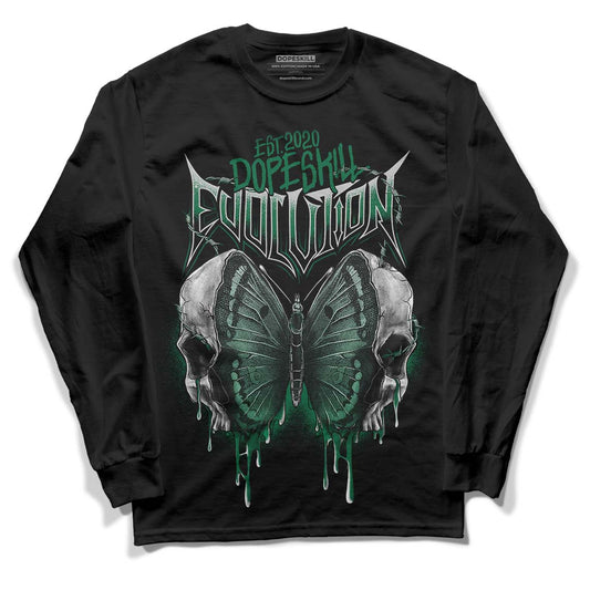 Gorge Green 1s DopeSkill Long Sleeve T-Shirt DopeSkill Evolution Graphic - Black 