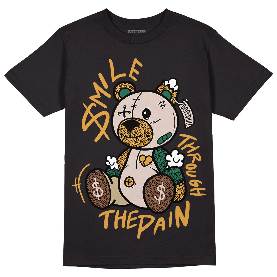 Safari Dunk Low DopeSkill T-Shirt BEAN Graphic - Black