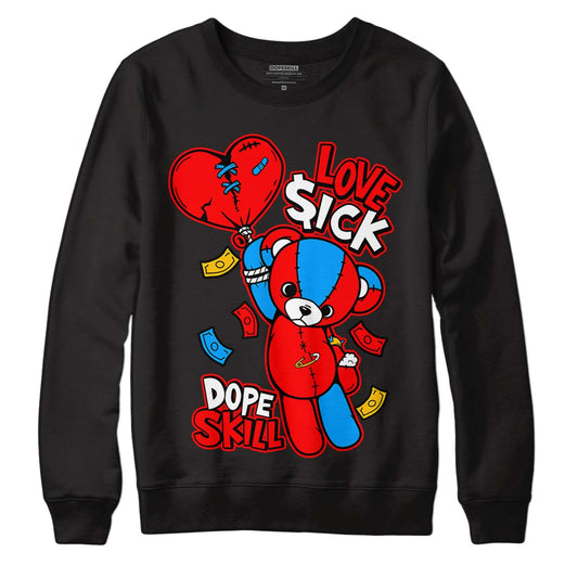 Fruity Pebbles Dunks DopeSkill Sweatshirt Love Sick Graphic - Black