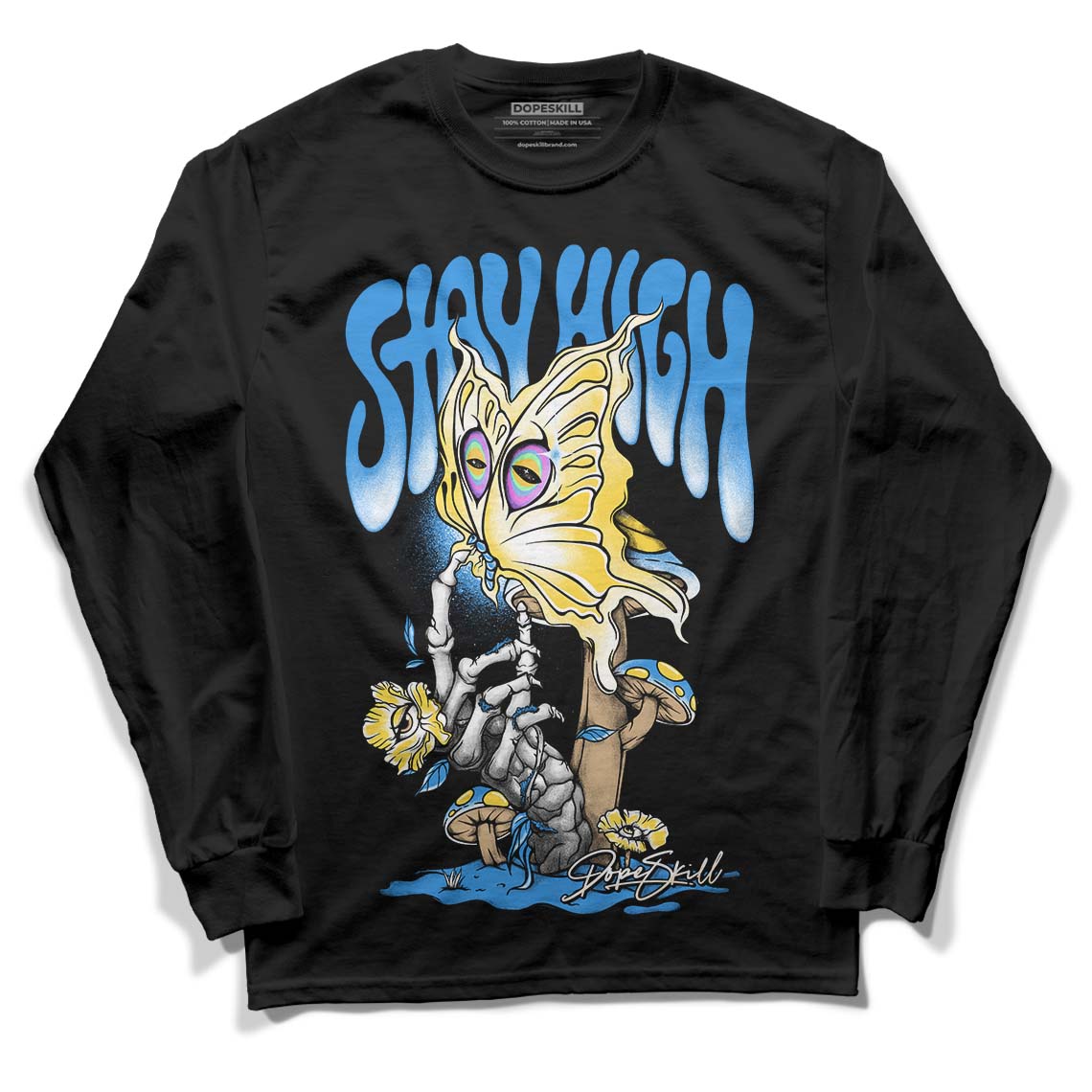 SB Dunk Low Homer DopeSkill Long Sleeve T-Shirt Stay High Graphic - Black