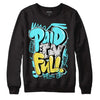 Aqua 5s DopeSkill Sweatshirt New Paid In Full Graphic - Black 