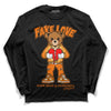 Wmns Dunk Low 'Magma Orange DopeSkill Long Sleeve T-Shirt Fake Love Graphic Streetwear - Black