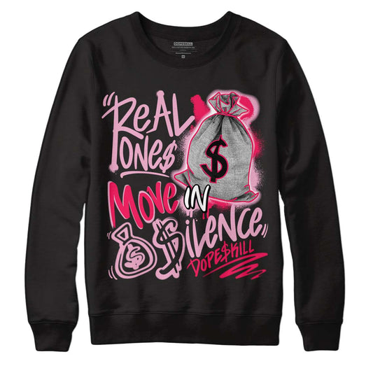 Air Max 90 Valentine's Day DopeSkill Sweatshirt Real Ones Move In Silence Graphic Streetwear - Black