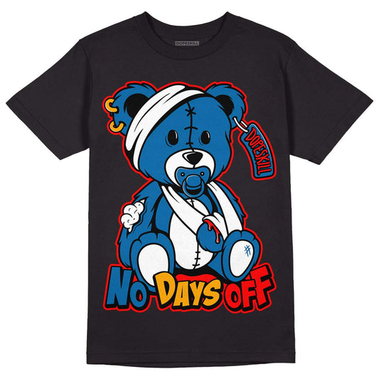 Messy Room 4s DopeSkill T-Shirt Hurt Bear Graphic - Black