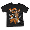 Wmns Dunk Low 'Magma Orange DopeSkill Toddler Kids T-shirt Money Is Our Motive Bear Graphic Streetwear - Black