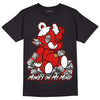 Dunk Low Gym Red DopeSkill T-Shirt MOMM Bear Graphic - Black