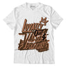 Jordan 1 Mid Dark Chocolate DopeSkill T-Shirt LOVE Graphic - White 