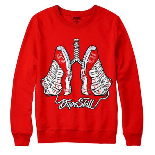 Cherry 11s DopeSkill Varsity Red Sweatshirt Breathe Graphic