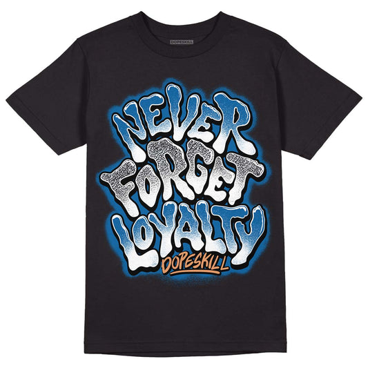 Jordan 3 Retro Wizards DopeSkill T-Shirt Never Forget Loyalty Graphic Streetwear - Black