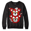 Dunk Low Gym Red DopeSkill Sweatshirt New Double Bear Graphic - Black 