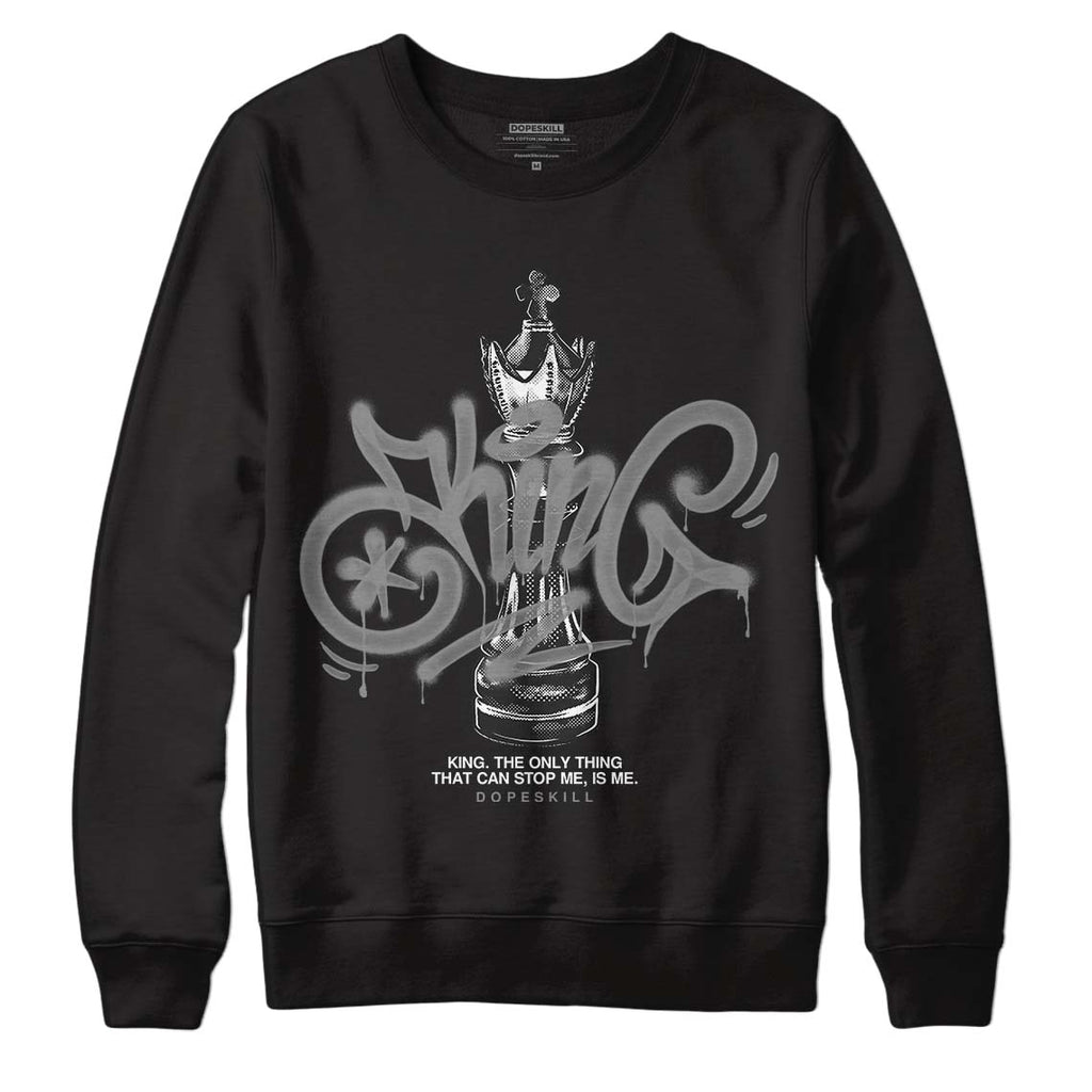 Jordan 1 High OG WMNS Twist 2.0 DopeSkill Sweatshirt King Chess Graphic Streetwear - Black