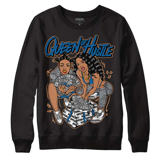 Jordan 3 Retro Wizards DopeSkill Sweatshirt Queen Of Hustle Graphic Streetwear - black