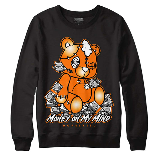 Wmns Dunk Low 'Magma Orange DopeSkill Sweatshirt MOMM Bear Graphic Streetwear - Black