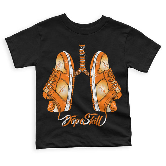 Wmns Dunk Low 'Magma Orange DopeSkill Toddler Kids T-shirt Breathe Graphic Streetwear - Black