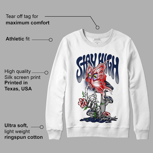 Midnight Navy 4s DopeSkill Sweatshirt Stay High Graphic