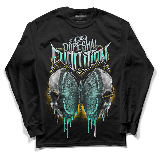 New Emerald 1s DopeSkill Long Sleeve T-Shirt DopeSkill Evolution Graphic - Black