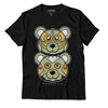 Jordan 5 Jade Horizon DopeSkill T-Shirt Leather Bear Graphic - Black 