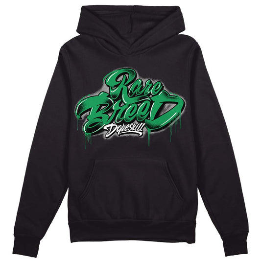 Jordan 1 Low Lucky Green DopeSkill Hoodie Sweatshirt Rare Breed Type Graphic Streetwear - Black