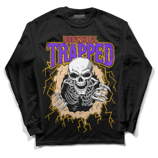 Afrobeats 7s SE DopeSkill Long Sleeve T-Shirt Trapped Halloween Graphic - Black