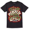 Travis Scott x Jordan 1 Low OG “Olive” DopeSkill T-Shirt Never Forget Loyalty Graphic Streetwear - Black