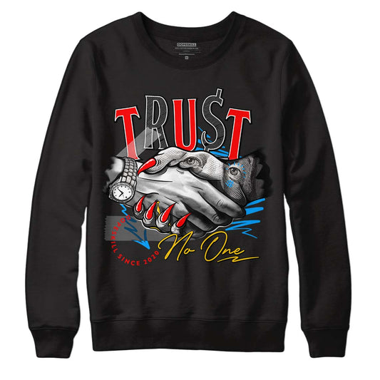 Fruity Pebbles Dunks DopeSkill Sweatshirt Trust No One Graphic - Black