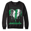  Jordan 3 WMNS “Lucky Green” DopeSkill Sweatshirt Juneteenth Heart Graphic Streetwear - Black