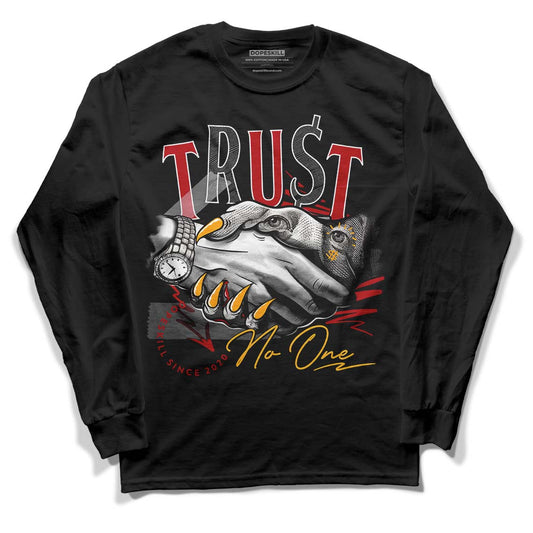 Cardinal 7s DopeSkill Long Sleeve T-Shirt Trust No One Graphic - Black 