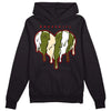 Travis Scott x Jordan 1 Low OG “Olive” DopeSkill Hoodie Sweatshirt Slime Drip Heart Graphic Streetwear - Black