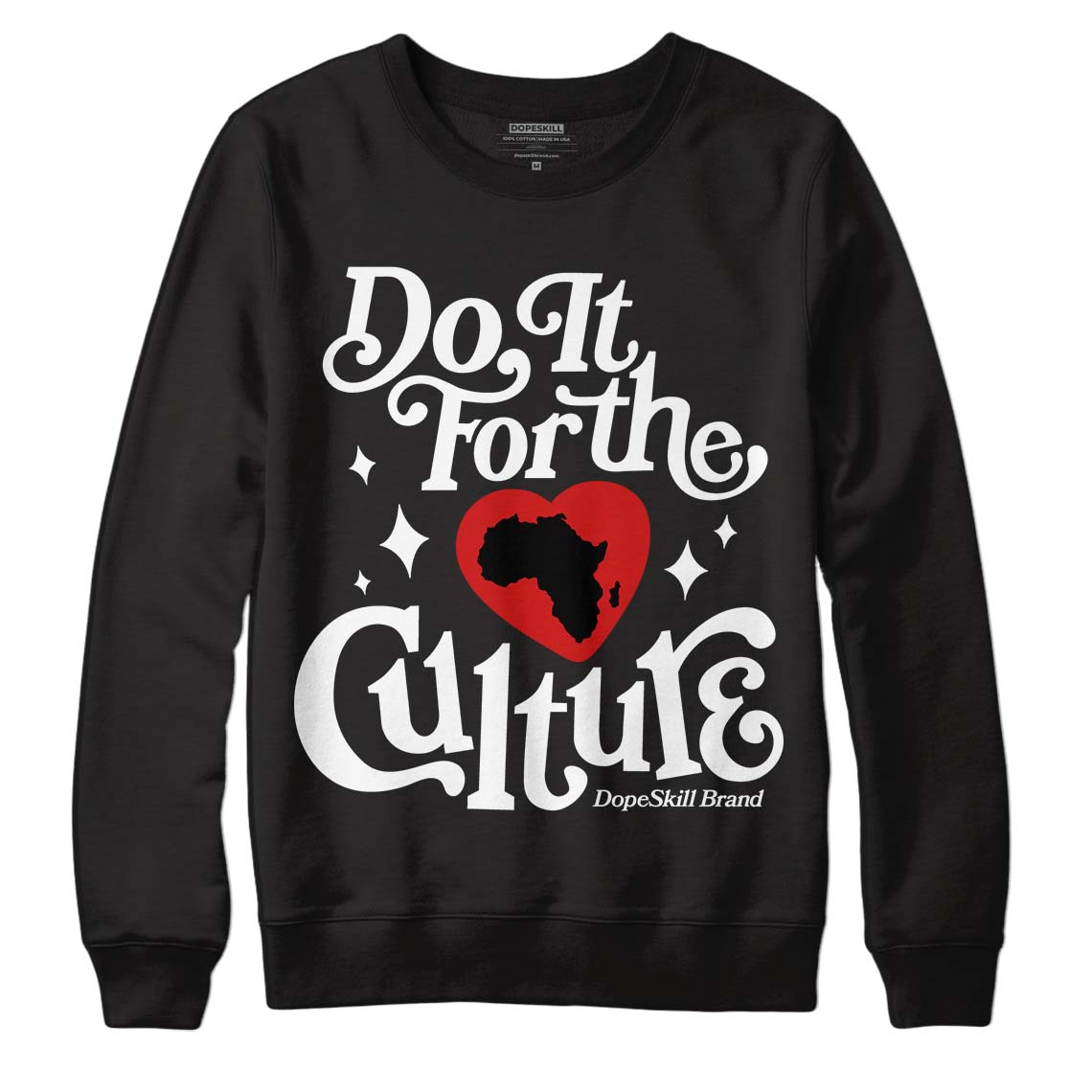 Jordan 1 High 85 Black White DopeSkill Sweatshirt Do It For The Culture Graphic Streetwear - Black