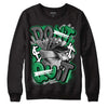 Jordan 3 WMNS “Lucky Green” DopeSkill Sweatshirt Don't Quit Graphic Streetwear - Black