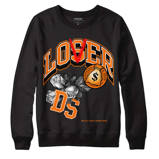 Wmns Dunk Low 'Magma Orange DopeSkill Sweatshirt Loser Lover Graphic Streetwear - Black