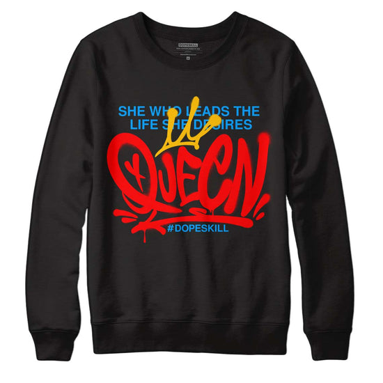 Fruity Pebbles Dunks DopeSkill Sweatshirt Queen Graphic - Black 