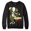 Travis Scott x Jordan 1 Low OG “Olive” DopeSkill Sweatshirt Sneakerhead BEAR Graphic Streetwear - Black