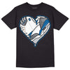 Jordan 3 Retro Wizards DopeSkill T-Shirt Heart Jordan 3 Graphic Streetwear - Black