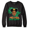 Jordan 1 Low Lucky Green DopeSkill Sweatshirt Black Queen Graphic Streetwear - Black