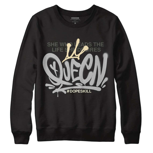 Jordan 4 Retro SE Craft Photon Dust DopeSkill Sweatshirt Queen Graphic Streetwear  - Black 