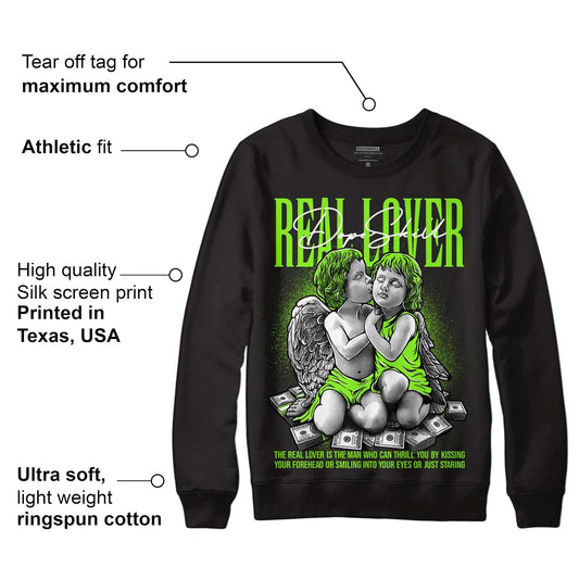 Neon Green Collection DopeSkill Sweatshirt Real Lover Graphic