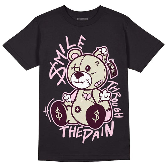 Dunk Low Night Maroon and Medium Soft Pink DopeSkill T-Shirt BEAN Graphic Streetwear - Black