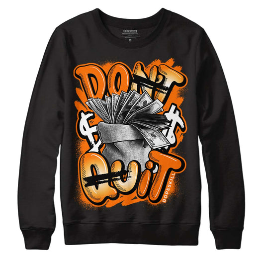 Wmns Dunk Low 'Magma Orange DopeSkill Sweatshirt Don't Quit Graphic Streetwear - Black