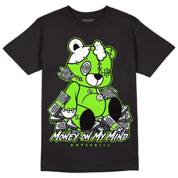 Neon Green Collection DopeSkill T-Shirt MOMM Bear Graphic - Black