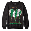 Nike SB x Jordan 4 “Pine Green” DopeSkill Sweatshirt Juneteenth Heart Graphic Streetwear - Black