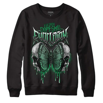 Jordan 1 Low Lucky Green DopeSkill Sweatshirt DopeSkill Evolution Graphic Streetwear - Black