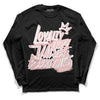 Jordan 1 High OG WMNS Washed Pink DopeSkill Long Sleeve T-Shirt LOVE Graphic Streetwear - Black