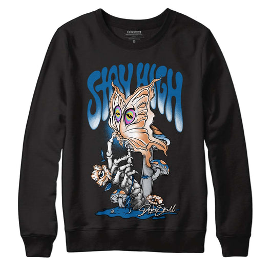 Jordan 3 Retro Wizards DopeSkill Sweatshirt Stay High Graphic Streetwear - Black