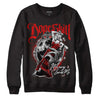 Jordan 12 Retro ‘Gym Red’ DopeSkill Sweatshirt Money Loves Me Graphic Streetwear - Black 