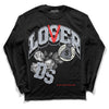 Jordan 3 Retro White Cement Reimagined DopeSkill Long Sleeve T-Shirt Loser Lover Graphic Streetwear - Black