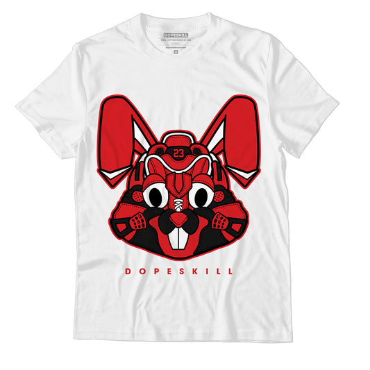 AJ 1 Retro High OG Patent Bred DopeSkill T-Shirt Sneaker Rabbit Graphic